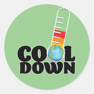 Sticker Rond Refroidir