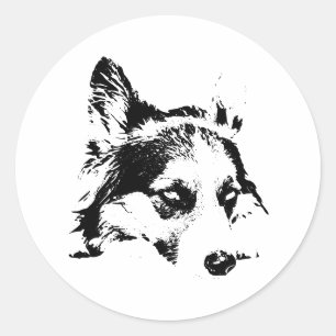 Sticker Rond Regard sur le sous-sol