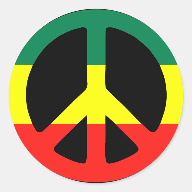 Sticker Rond Reggae (Devant)