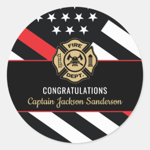 Sticker Rond Régime de retraite des pompiers du service d'incen