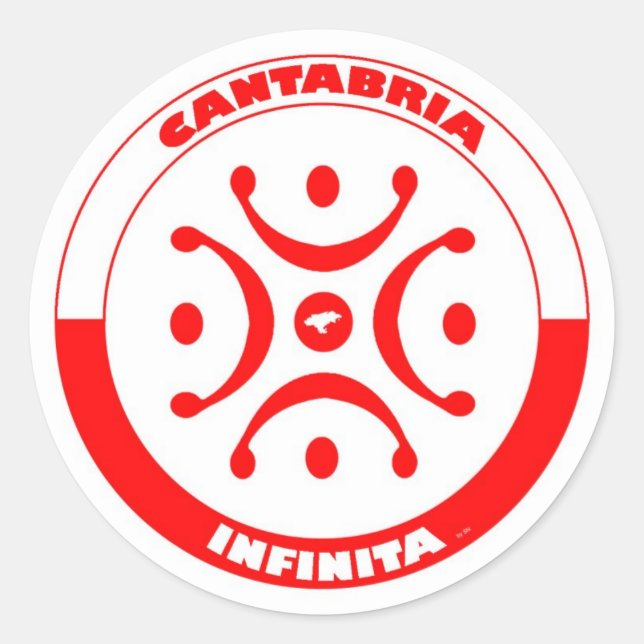 Sticker Rond Région cantabrique Infinie 2012 (Devant)