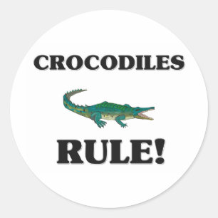Sticker Rond Règle de CROCODILES !