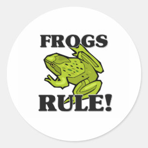 Sticker Rond Règle de GRENOUILLES !