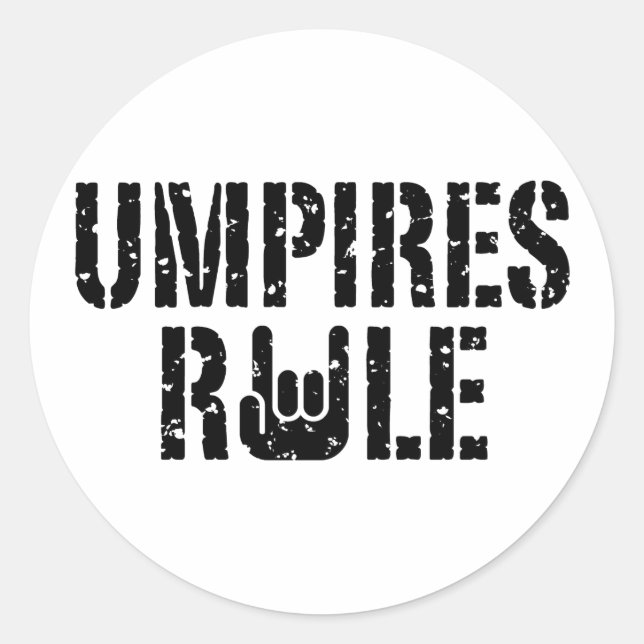 Sticker Rond Règle des arbitres (Devant)