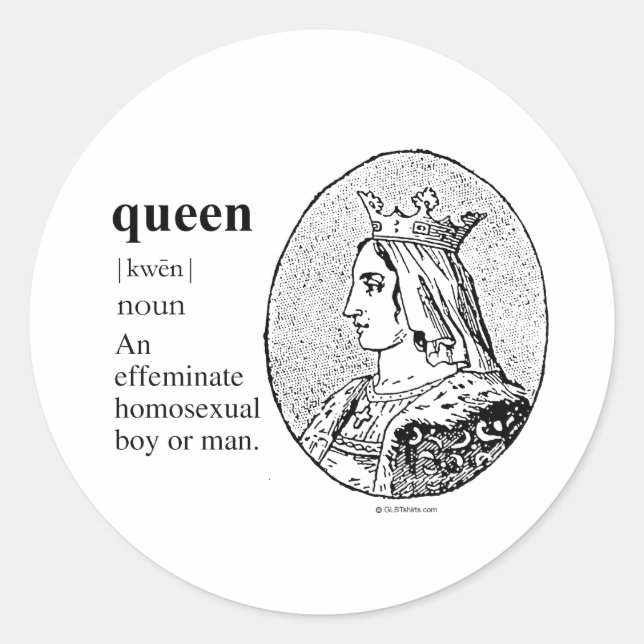 STICKER ROND REINE (Devant)
