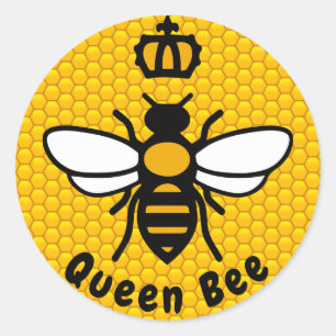 Sticker Rond Reine Bee