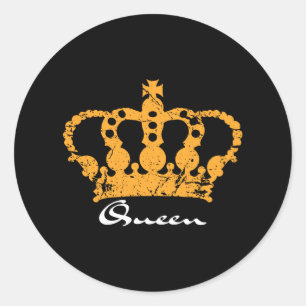Sticker Rond Reine Couronne