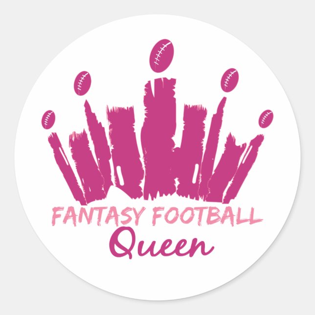 Sticker Rond Reine du football d'Imaginaire (Devant)