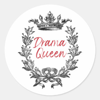 Sticker Rond Reine du théâtre
