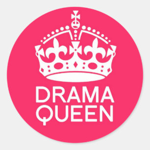 Sticker Rond Reine du théâtre
