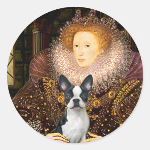 Sticker Rond Reine Elizabeth I - Boston T #1