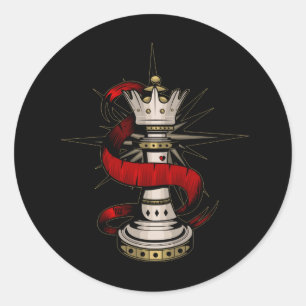 Sticker Rond Reine royale