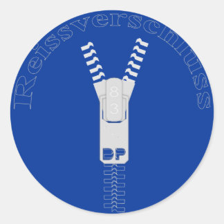 Sticker Rond Reissverschluss