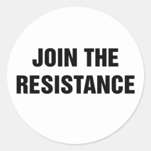 Sticker Rond Rejoignez la résistance