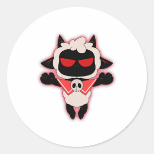 Sticker Rond Rejoignez Le Culte - Culte De L'Agneau Colère Cult