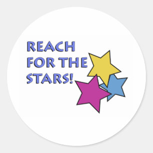 Sticker Rond Rejoignez les Étoiles !