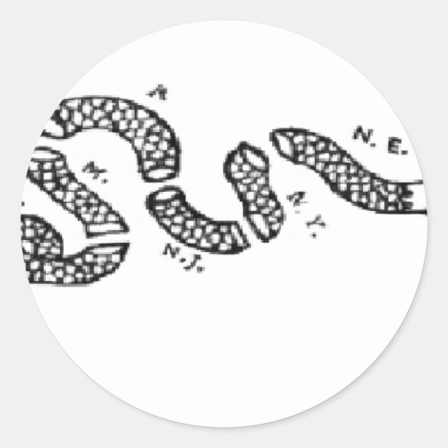 Sticker Rond Rejoindre Ou Mourir Le Serpent (Devant)