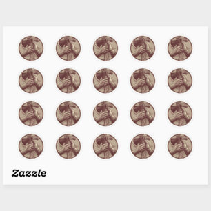 Sticker Rond Relique rustique