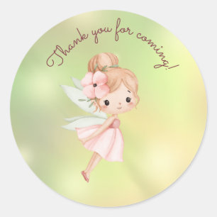 Sticker Rond Remerciement pour le premier anniversaire de la fé