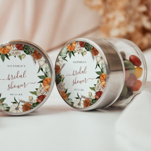 Sticker Rond Remerciements pour un Mariage Boho Automne