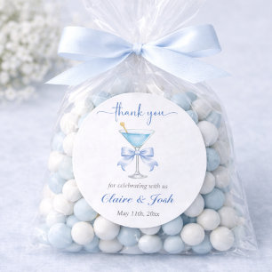 Sticker Rond Remerciements pour une Baby Shower pour un Petit G