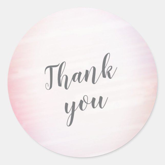 Sticker Rond Remerciements pour une Baby Shower sur le thème de (Devant)