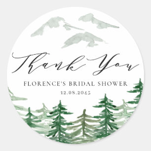 Sticker Rond Remerciements pour une fête d'anniversaire sur le
