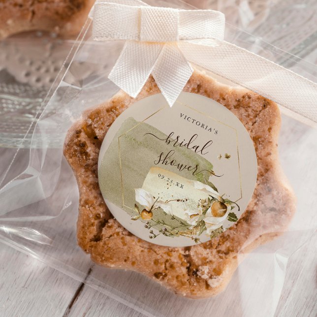 Sticker Rond Remerciements pour une garden-party bohème de mari (Créateur téléchargé)