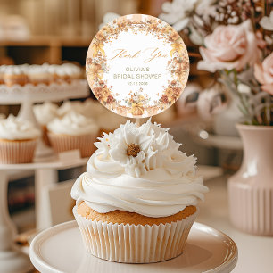 Sticker Rond Remerciment pour la Baby Shower de mariage Tomber 