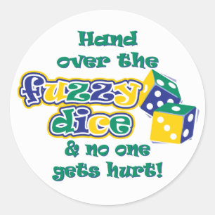 Sticker Rond Remettez les dés flous