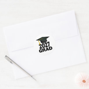 Sticker Rond Remise des diplômes de la promotion 2027 en gras