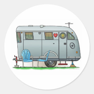 Sticker Rond Remorque Camper Spartan RV