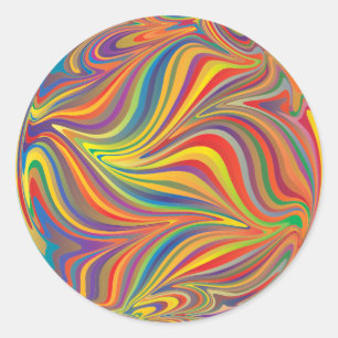 Sticker Rond Remous de couleur