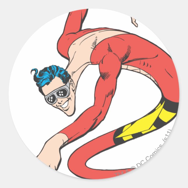 Sticker Rond Remplacement de la forme de l'homme plastique (Devant)