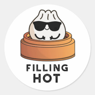 Sticker Rond Remplissage Hot Funny Douille