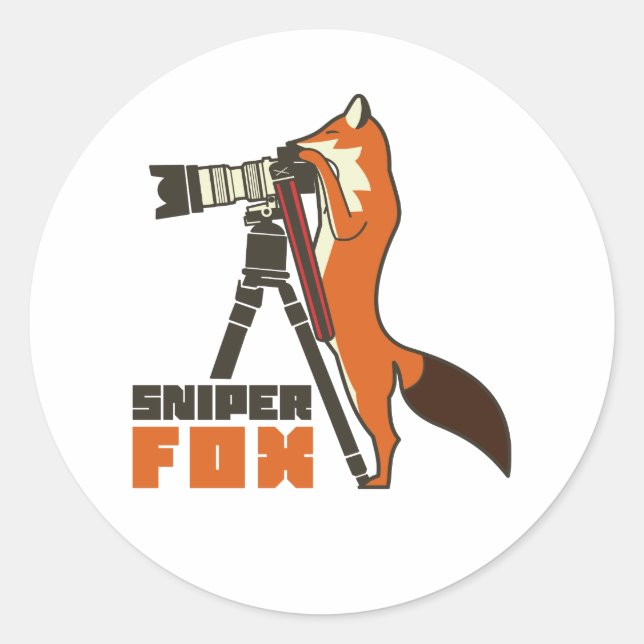 Sticker Rond Renard (Devant)