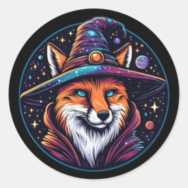 Sticker Rond Renard d'Imaginaire - Assistant Céleste