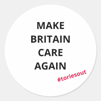 Sticker Rond Rendre à la Grande-Bretagne le soin de lui (#torie