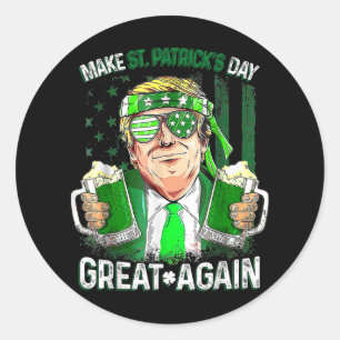 Sticker Rond Rendre la grandeur du Jour de la Saint Patrick à n