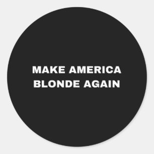 Sticker Rond Rendre l'Amérique blonde à nouveau Karoline Leavit
