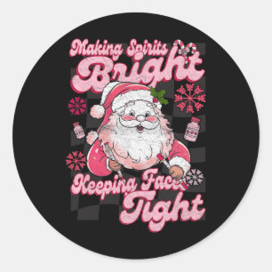 Sticker Rond Rendre les esprits brillants garder les visages se