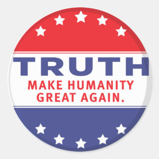 STICKER ROND RENDRE L'HUMANITÉ GRANDE