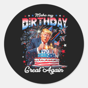 Sticker Rond Rendre ma grandeur d'anniversaire1