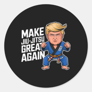 Sticker Rond Rendre sa grandeur à Jiu-jitsu Trump
