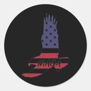 Sticker Rond Rendre sa grandeur à l'Amérique