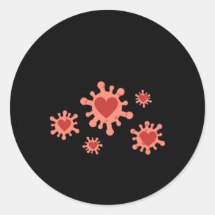 Sticker Rond Répandez De La Génialité Comme Un Virus ( De Bonne