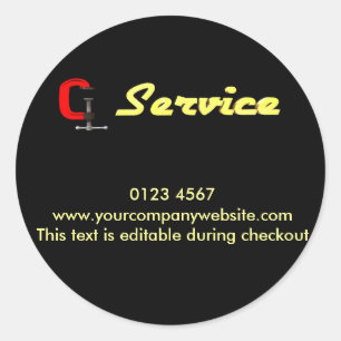 Sticker Rond réparation - service
