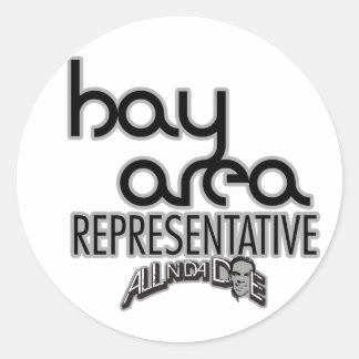 Sticker Rond Représentant de la région de Bay