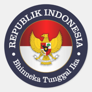 Sticker Rond Republik Indonésie
