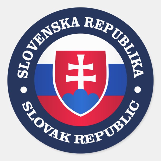 Sticker Rond République de Slovénie (Devant)